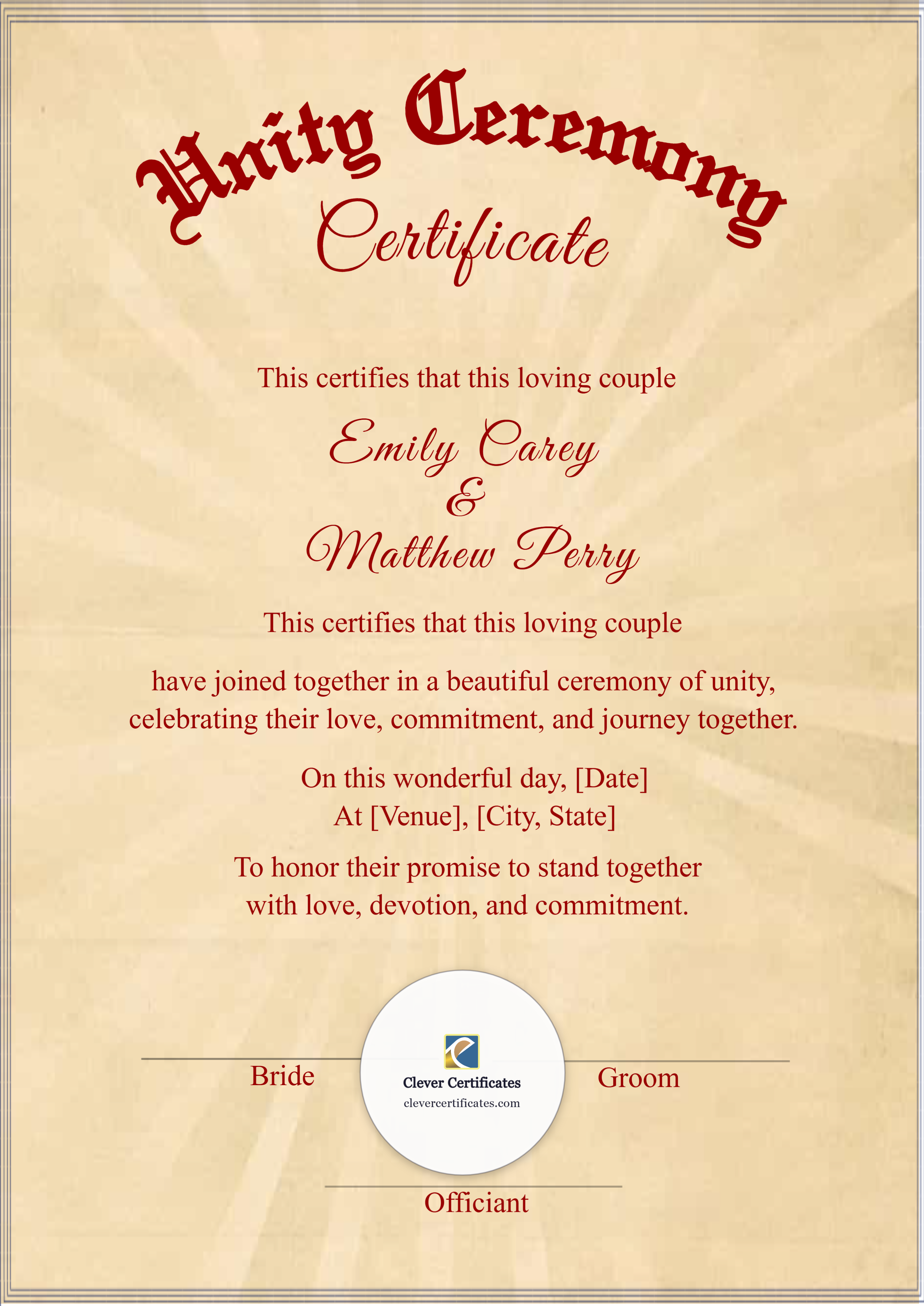 Certificate preview