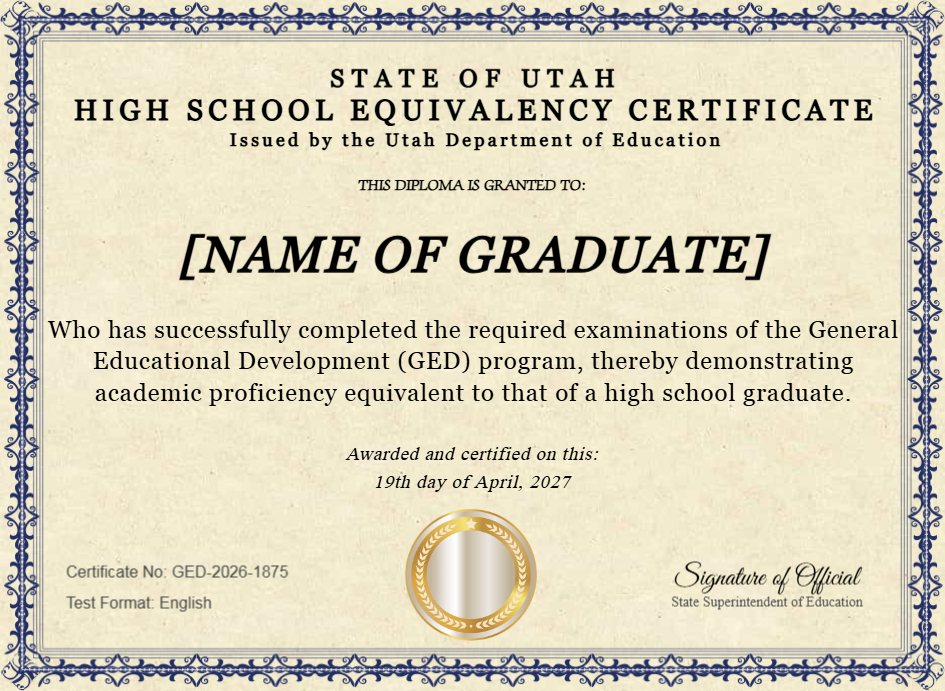 Certificate preview