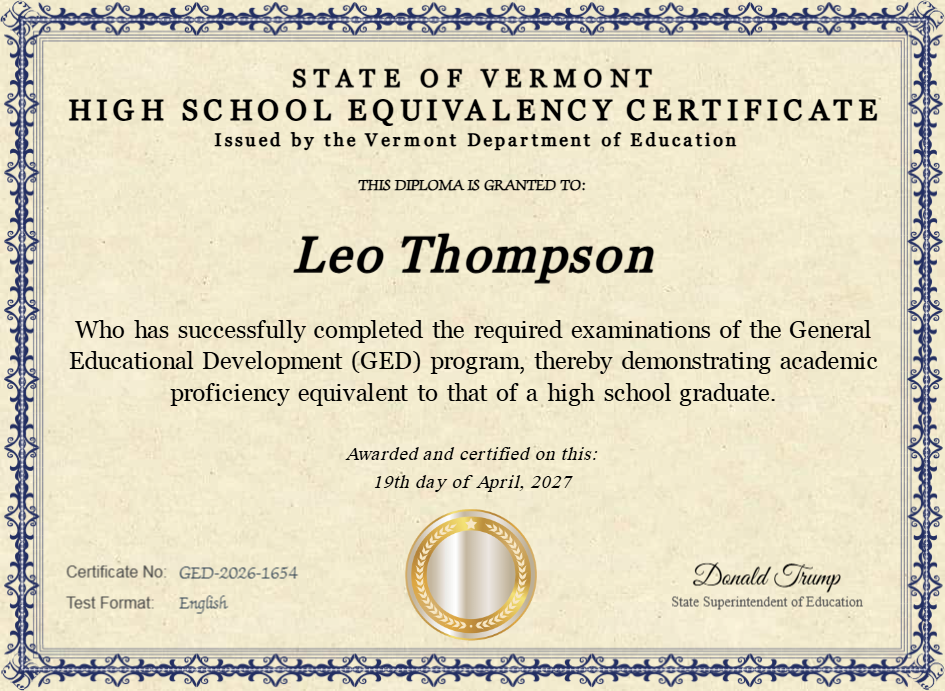 Certificate preview