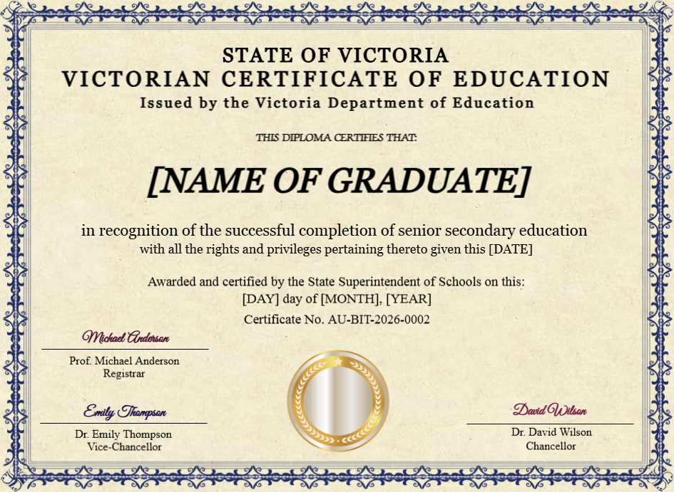 Certificate preview