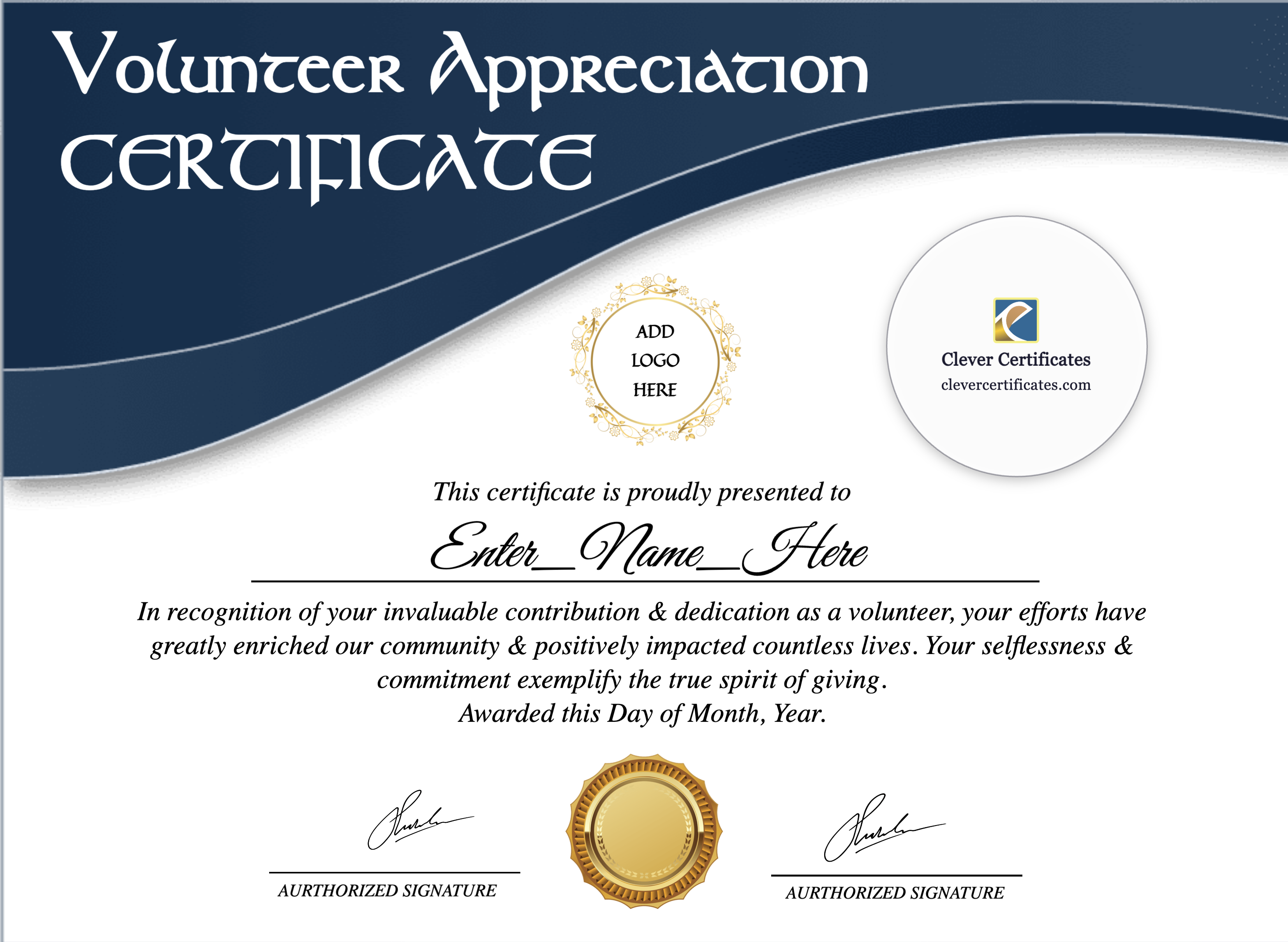 Certificate preview