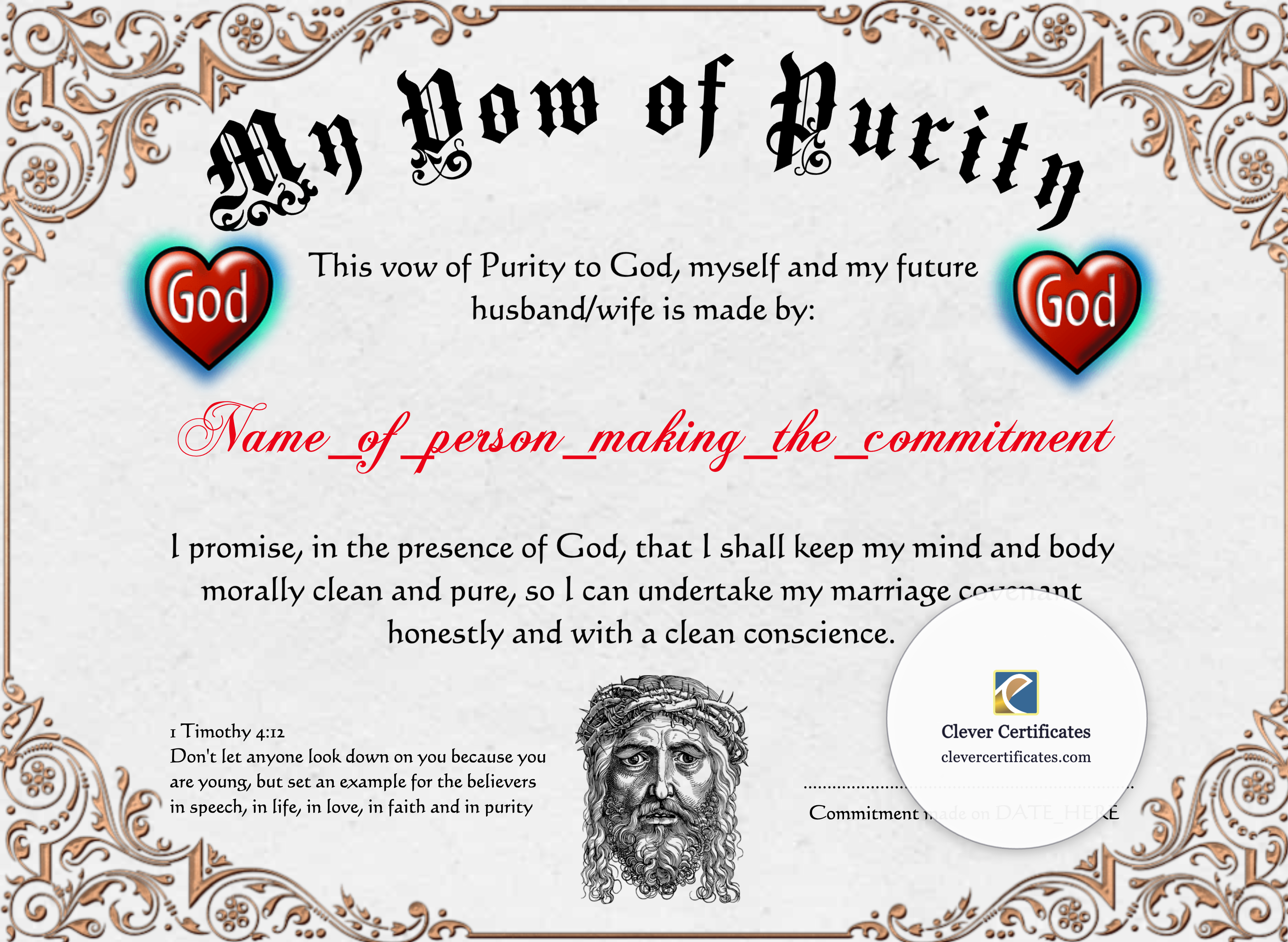 Certificate preview