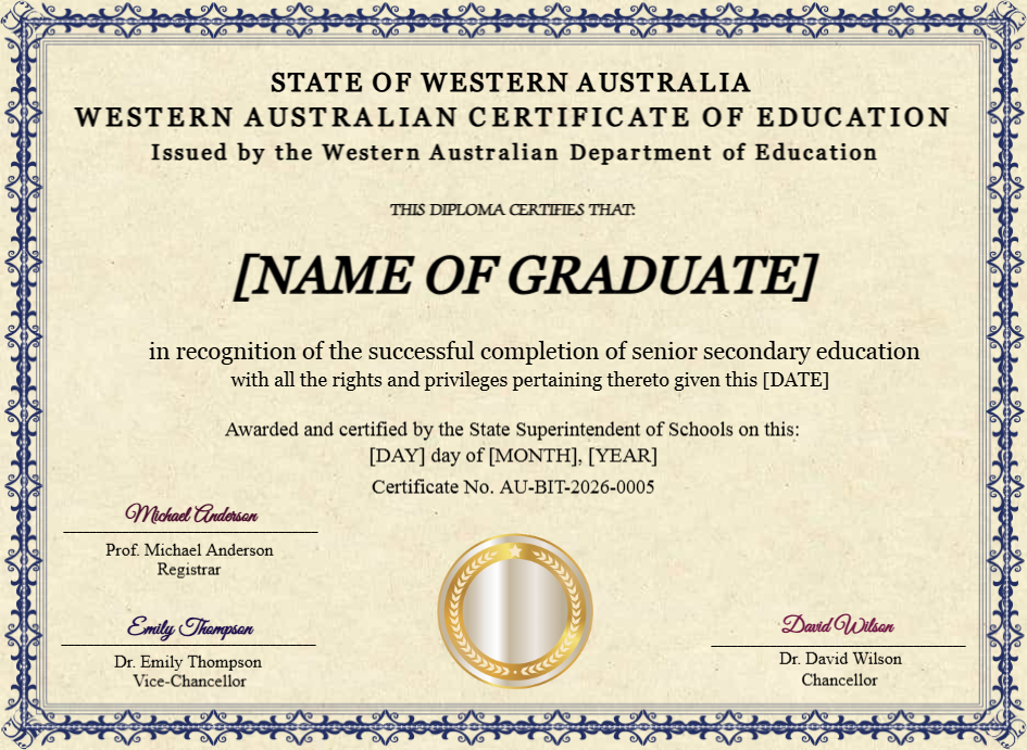 Certificate preview