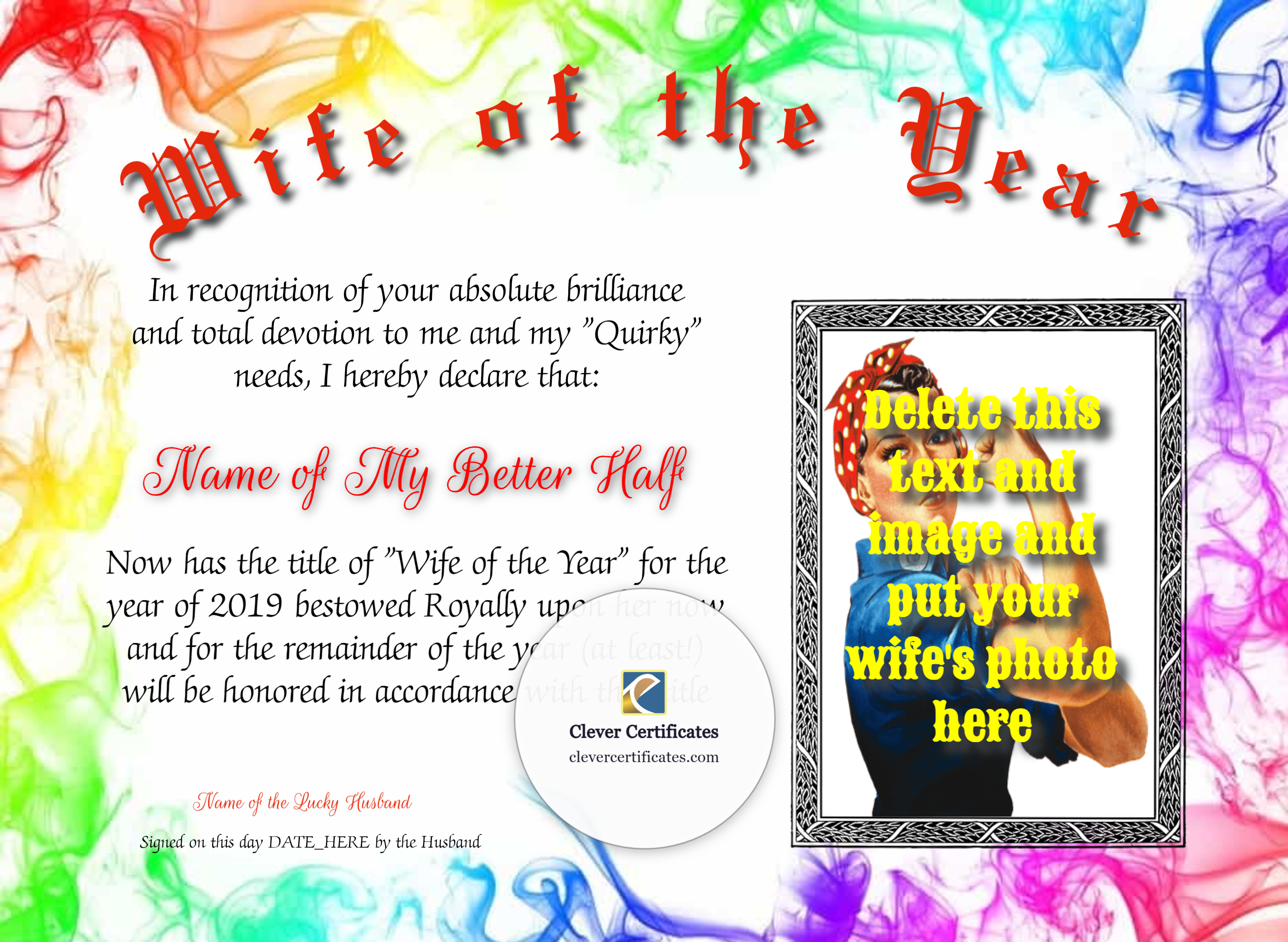Certificate preview
