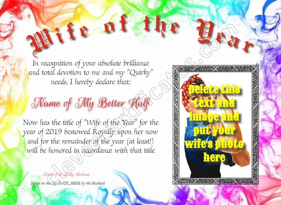 Wife Of The Year Photo