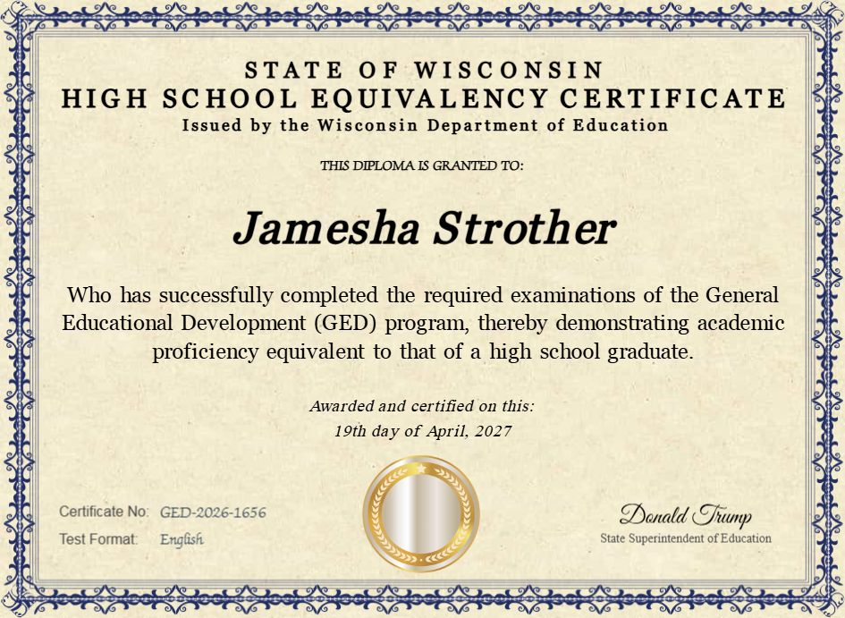 Certificate preview