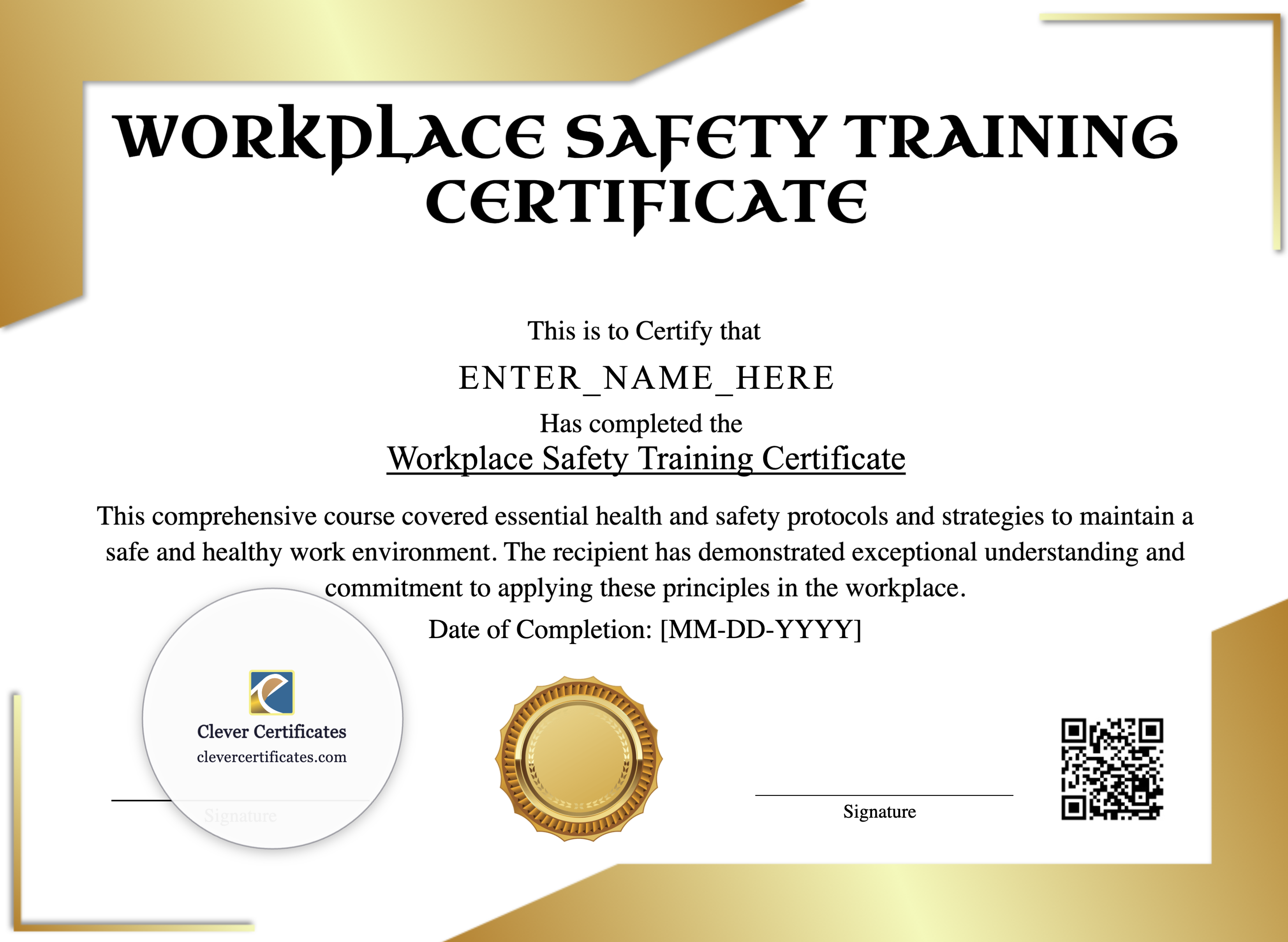 Certificate preview