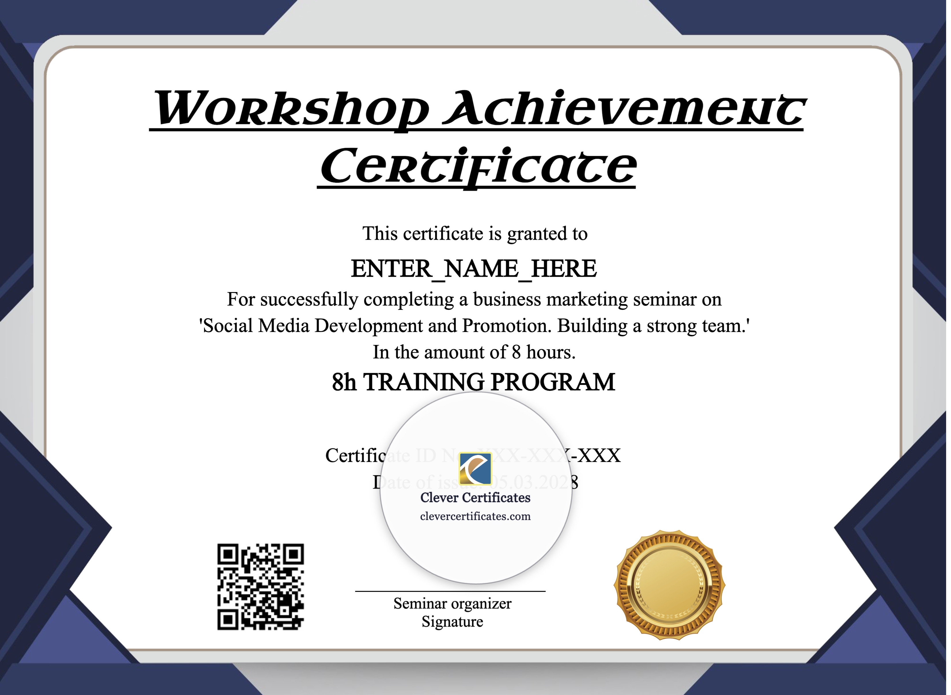Certificate preview