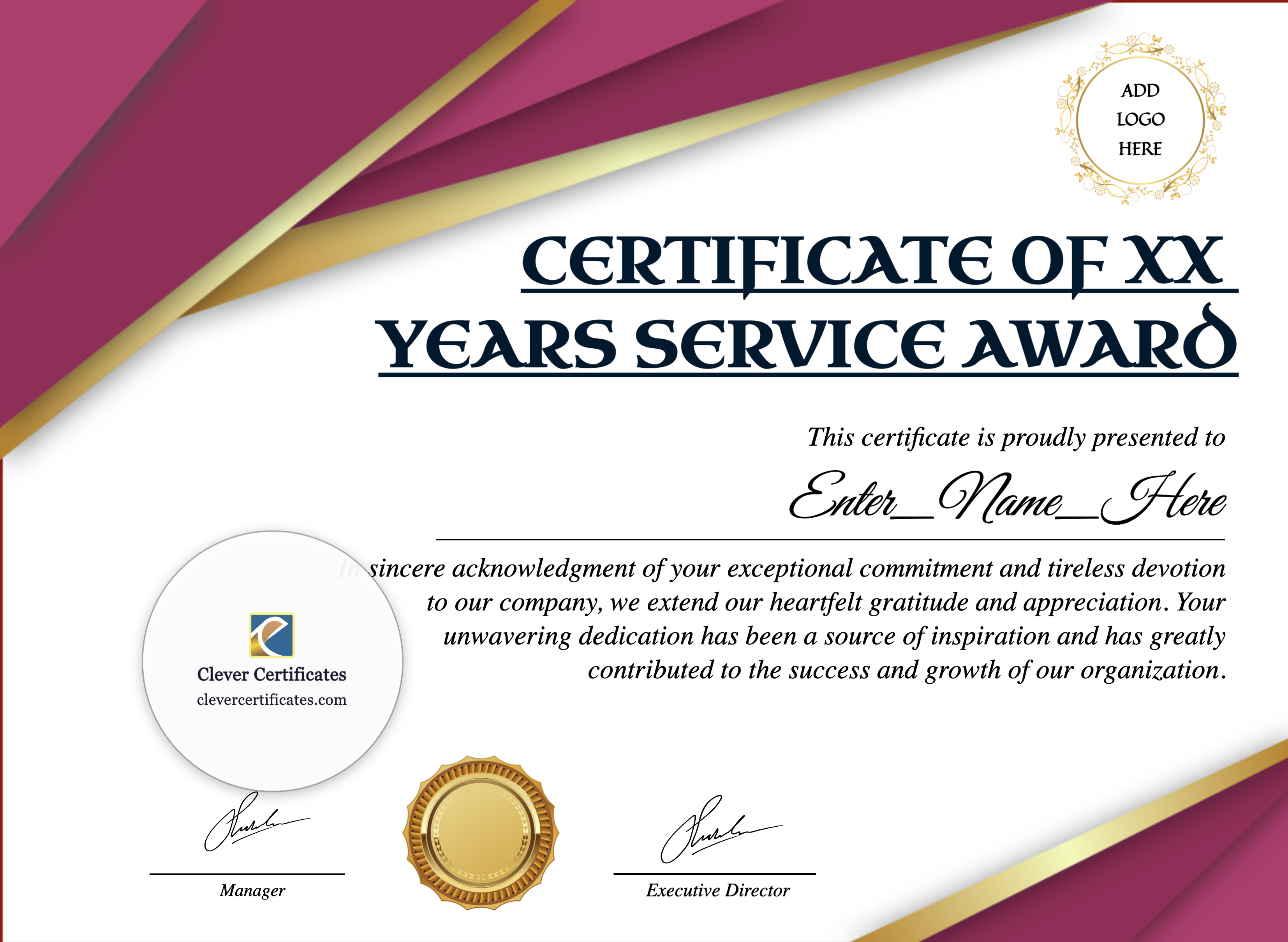 Certificate preview