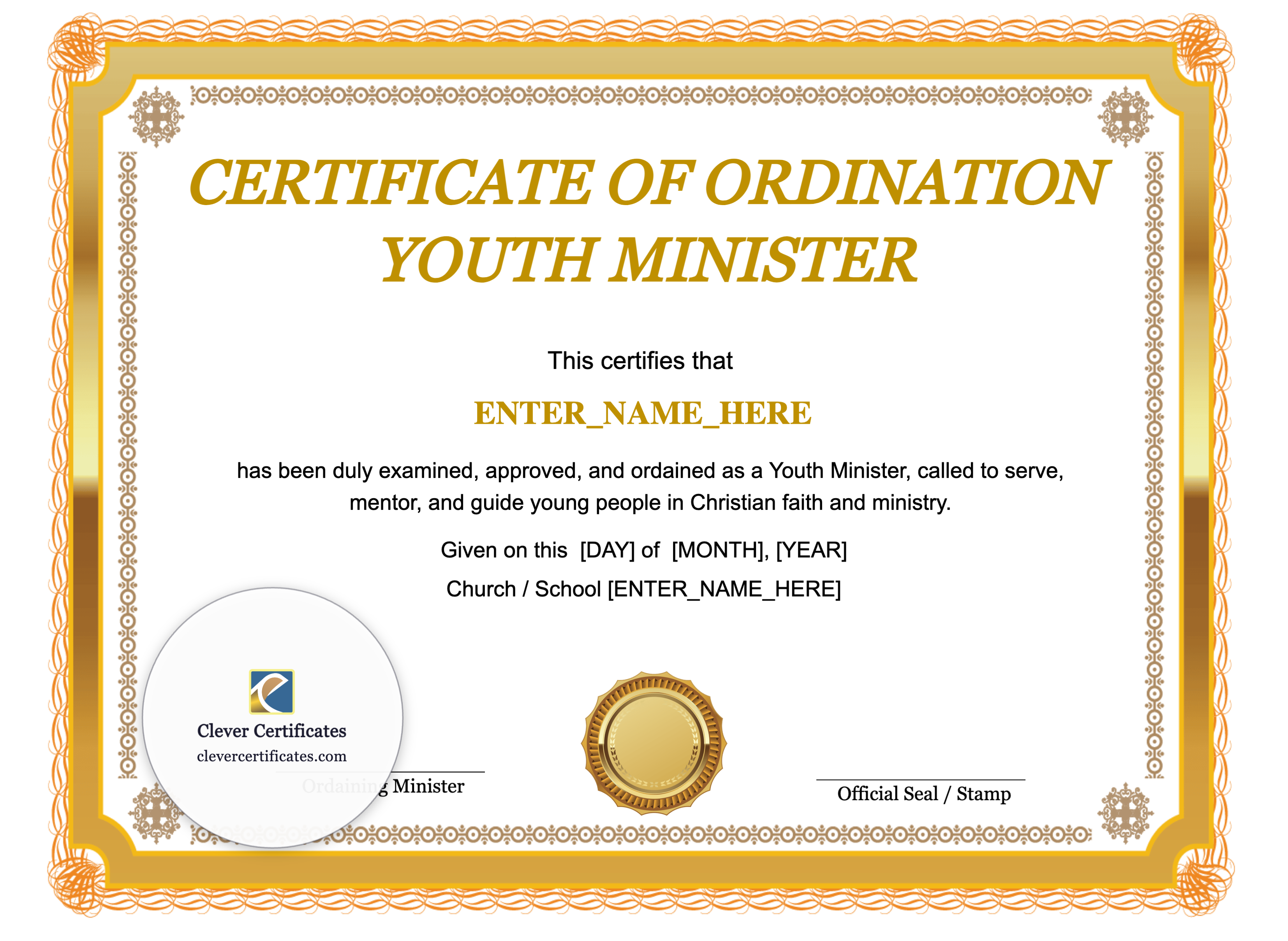 Certificate preview