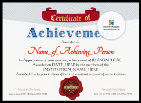 Achievement Award Banner