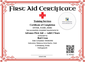 Advanced First Aid Certificate Landscape