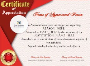 Appreciation Award