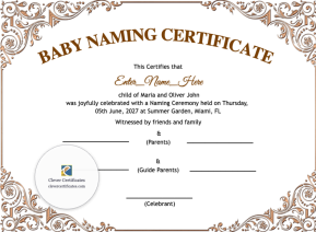 Free Arkansas Baby Naming Certificate