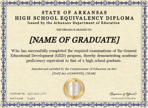 Arkansas High School Equivalency Certificate