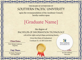 Australian Bachelor of Information Technology Degree Template