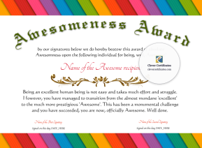 Awesomeness Award