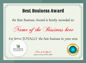 Best Business Award