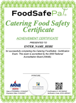 Catering Food Safety Certificate