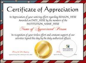 Certificate Of Appreciation 6