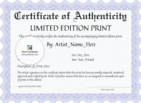 Certificate Of Authenticity