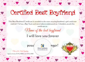 Certified Best Boyfriend
