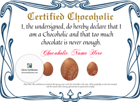 Certified Chocoholic Award