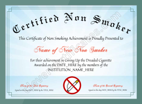 Certified Non Smoker