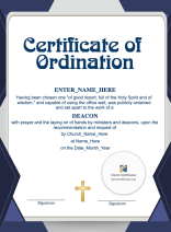 Chaplain Ordination Certificate · Portrait