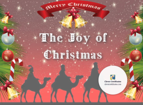 Christmas Joy Certificate
