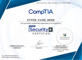 CompTIA Security+ Certificate