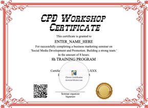 CPD Workshop Certificate
