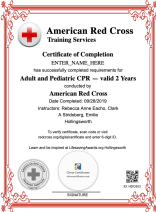 CPR Certificate Portrait