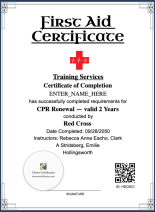 CPR Renewal Certificate Portrait