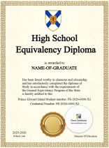 Prince Edward Island High School Equivalency Diploma – Portrait