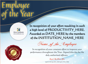 Employee Of The Year 2