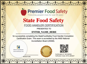Food Handler Certificate
