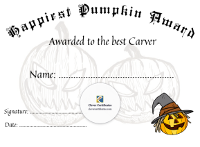 Happiest Pumpkin Award