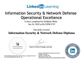 Free Information Security And Network Defense Diploma