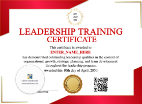 Leadership Training Certificate