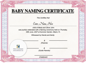 Free Massachusetts Baby Naming Certificate
