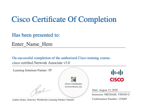Free Network Associate Practical Competency Award