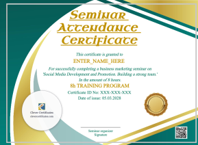 Online Workshop Completion Certificate