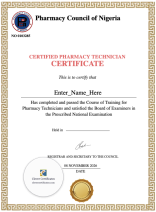Free Pharmacy Technician Certificate