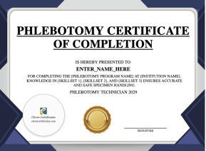 Free Phlebotomy Technician Certificate