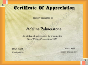 Playful Appreciation Certificate