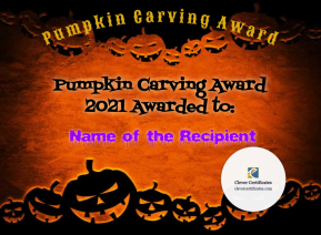 Pumpkin Carving Award