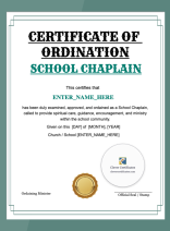 School Chaplain Certificate
